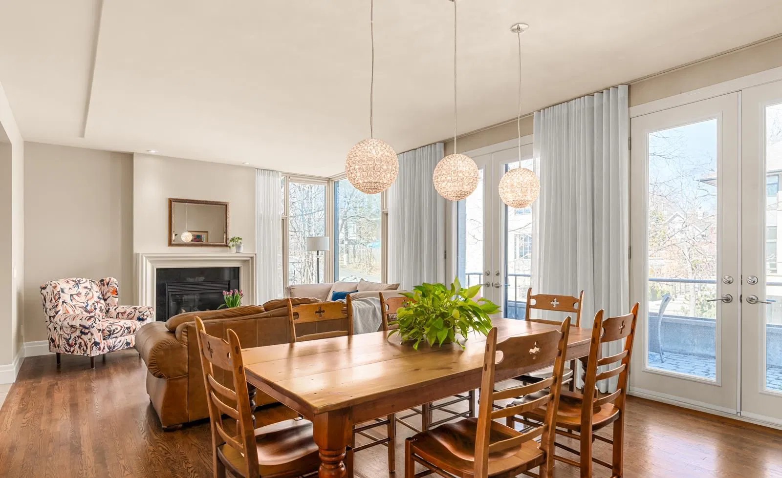 Dining room toward kitchen