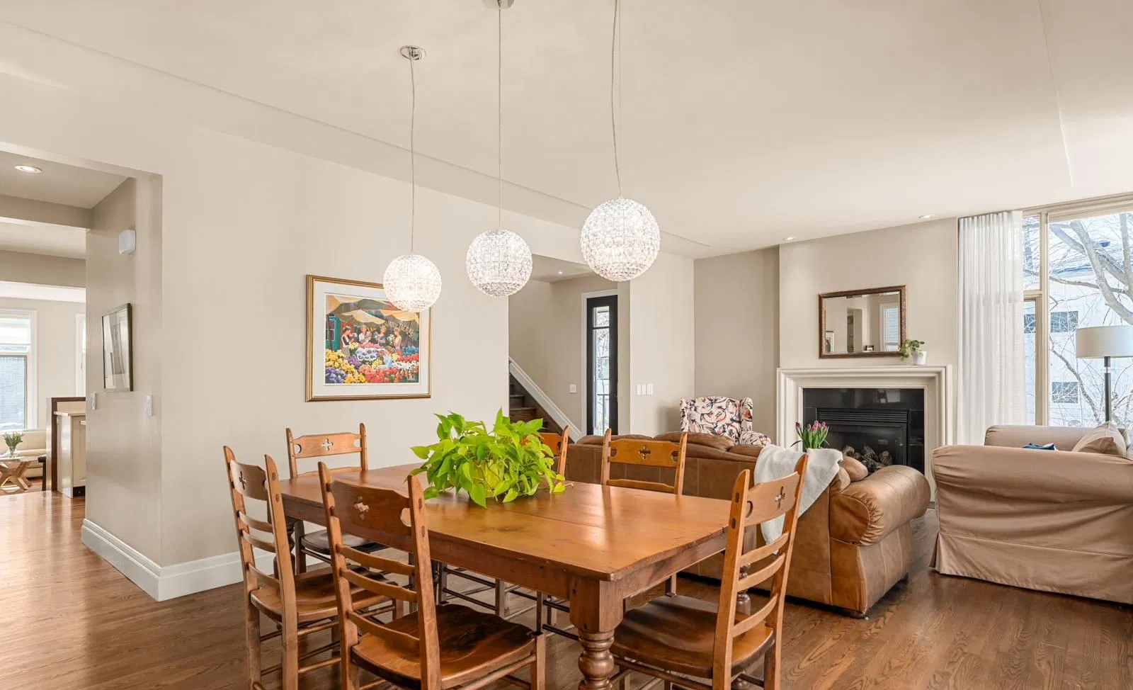Dining room wide view